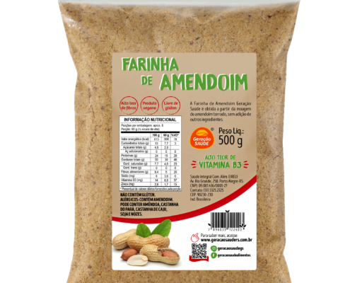 FARINHA DE AMENDOIM (SEM GLUTEN) - Ingredientes Online